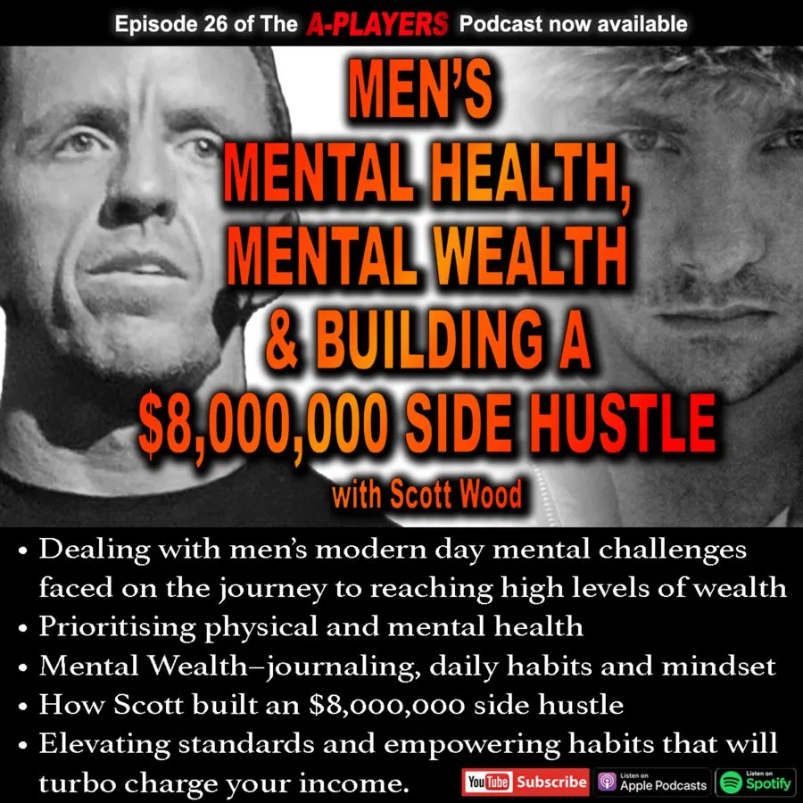 Men's Mental Health, Mental Wealth, and Building a $8,000,000 Side Hustle... with SCOTT WOOD